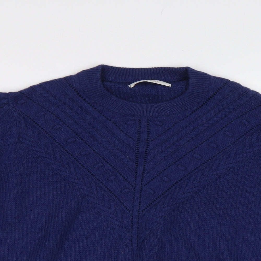 M&S Womens Blue   Pullover Jumper Size 18