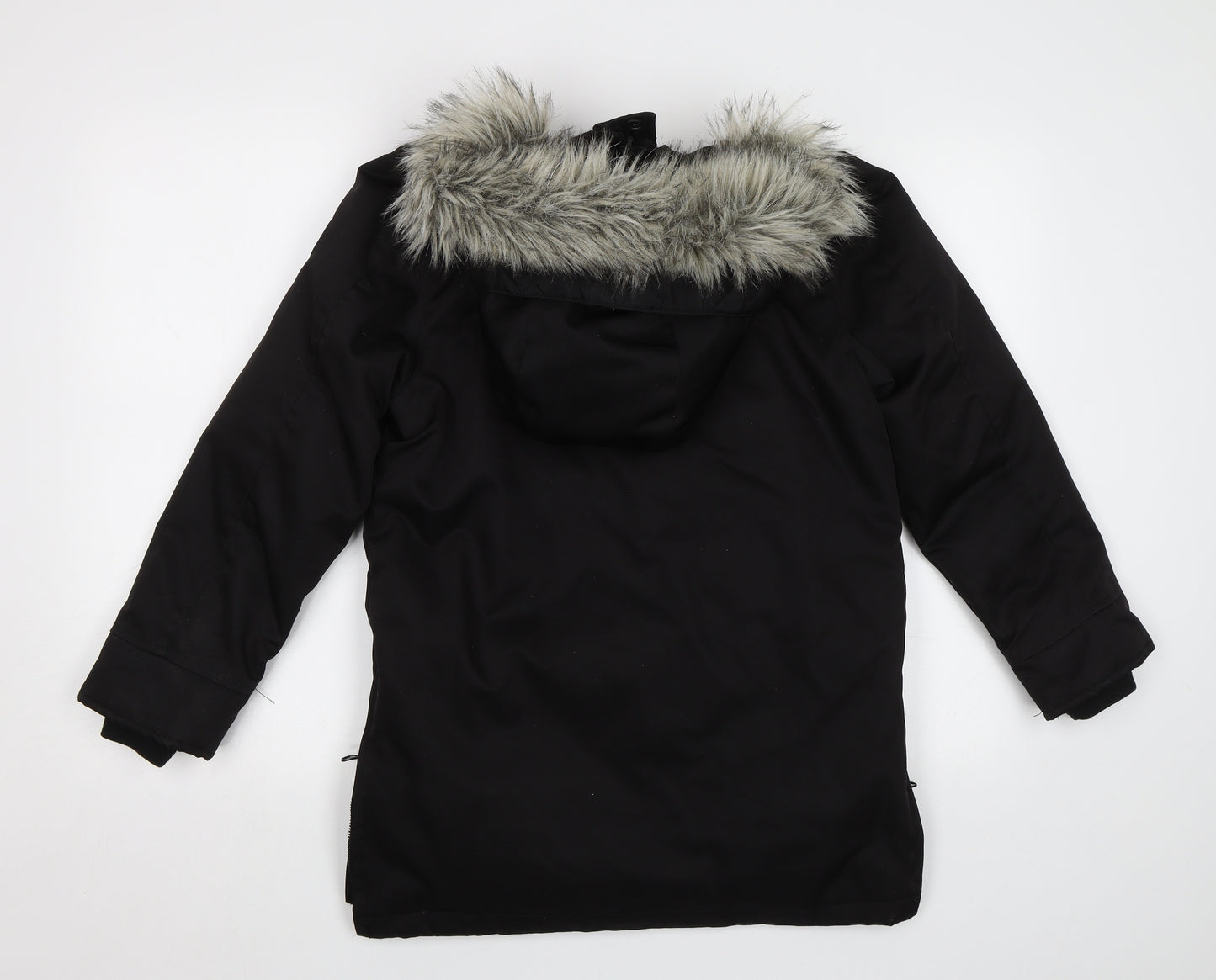 Zara Boys Black   Parka Jacket Size 10 Years