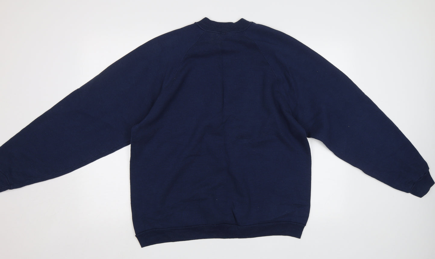 Preworn Mens Blue   Pullover Hoodie Size XL