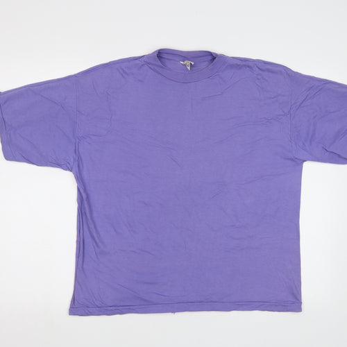 Cis Co. Ltd Womens Purple   Basic T-Shirt Size L