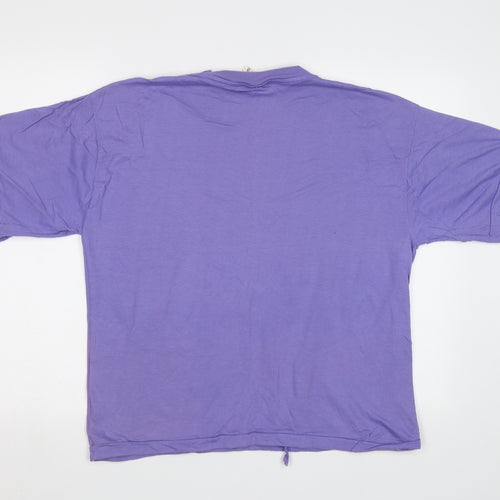 Cis Co. Ltd Womens Purple   Basic T-Shirt Size L
