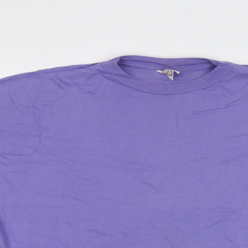 Cis Co. Ltd Womens Purple   Basic T-Shirt Size L
