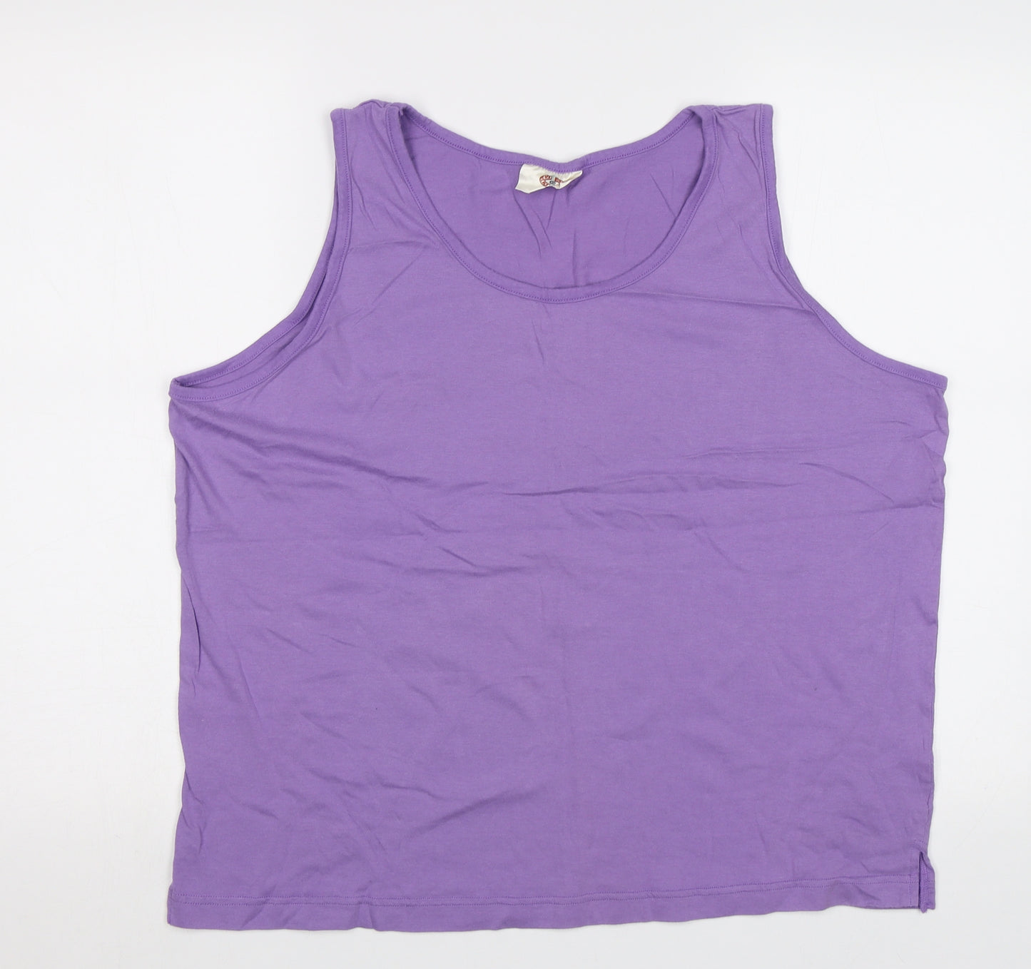 Coast To coasta Womens Purple   Basic Tank Size 18