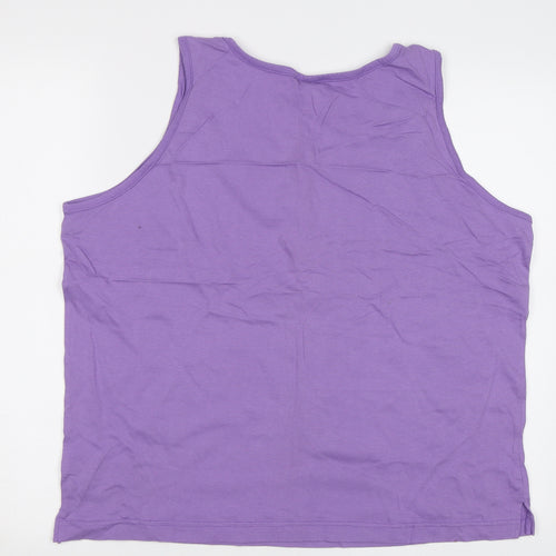 Coast To coasta Womens Purple   Basic Tank Size 18