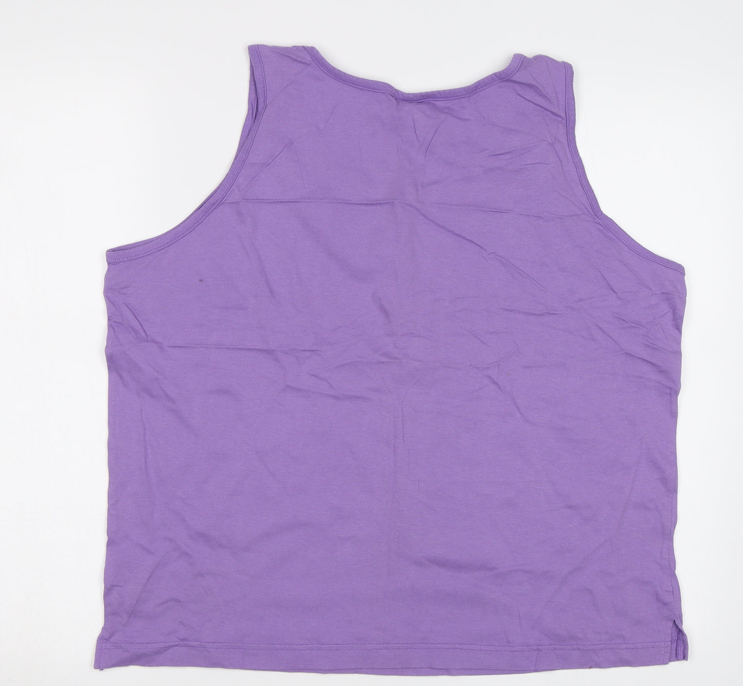 Coast To coasta Womens Purple   Basic Tank Size 18