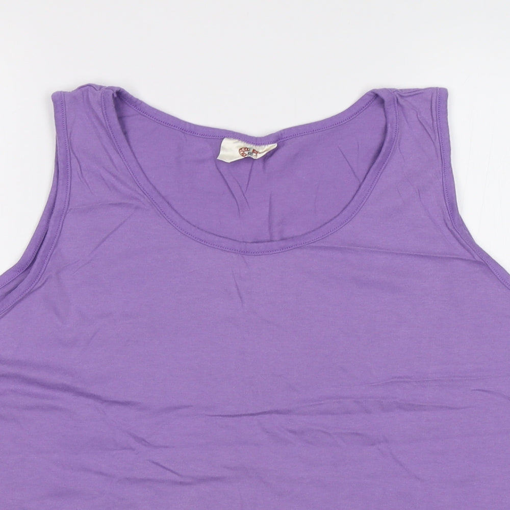 Coast To coasta Womens Purple   Basic Tank Size 18