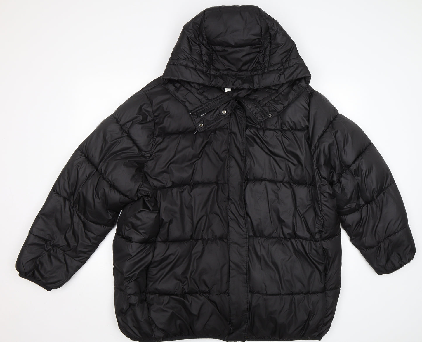 H&M Womens Black   Puffer Jacket Jacket Size L