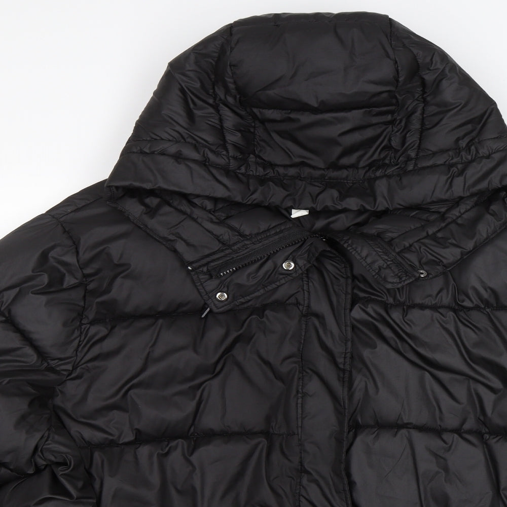 H&M Womens Black   Puffer Jacket Jacket Size L