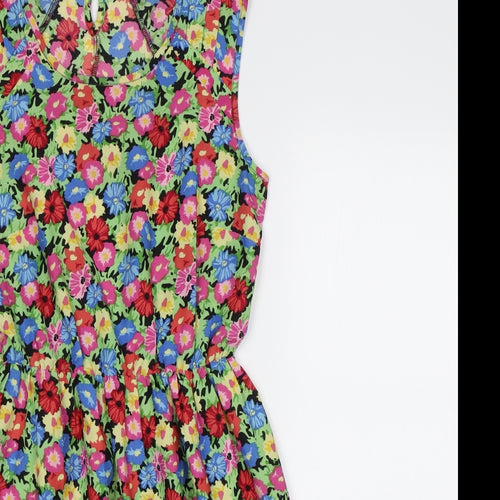 Peacocs Womens Multicoloured Floral  Fit & Flare  Size 8