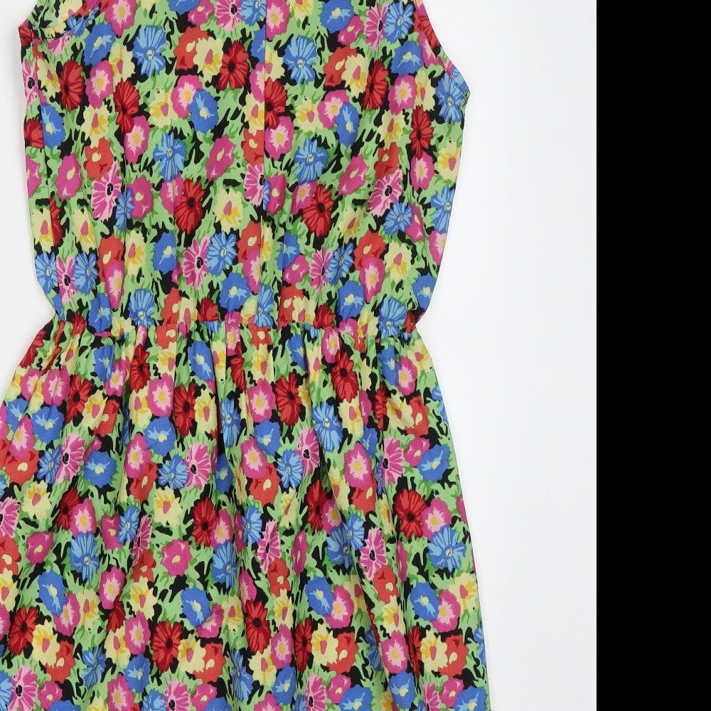 Peacocs Womens Multicoloured Floral  Fit & Flare  Size 8