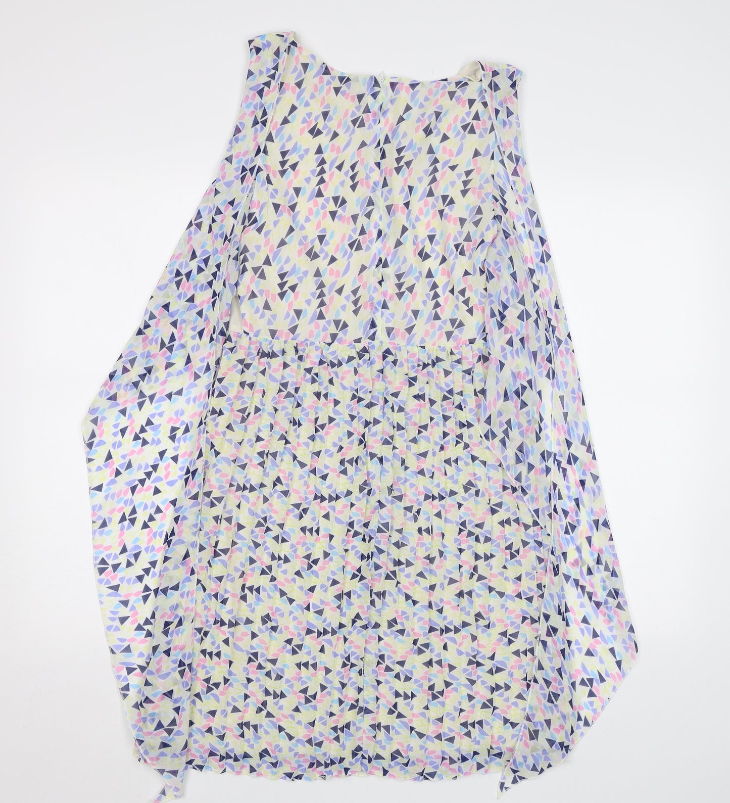 Preworn Womens Multicoloured Geometric  A-Line  Size 8