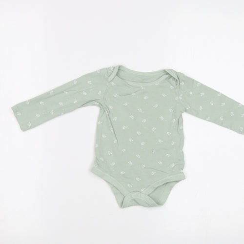 TU Baby Green Floral  Romper One-Piece Size 9-12 Months