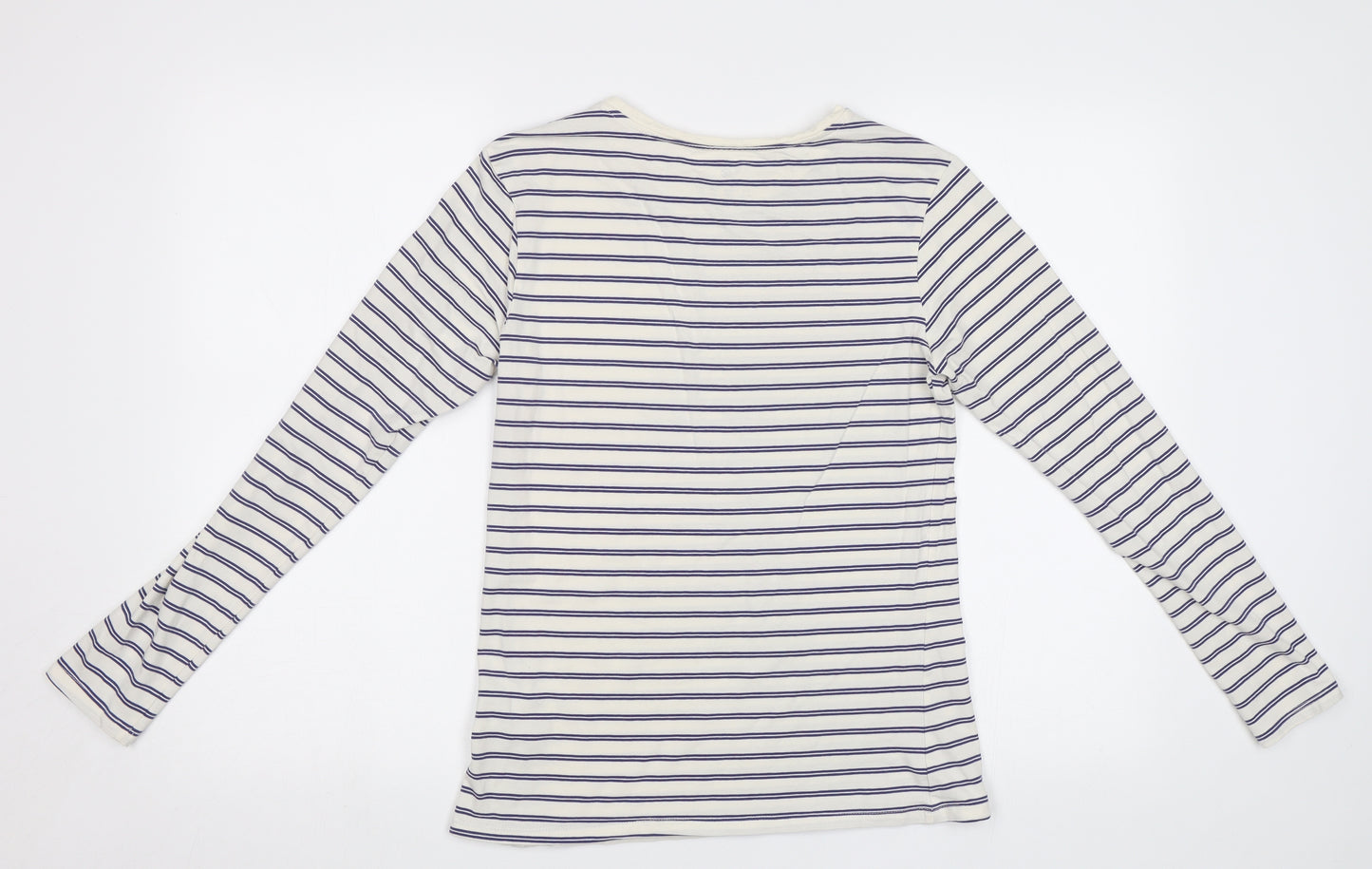 Primark Womens Blue Striped  Basic Polo Size M
