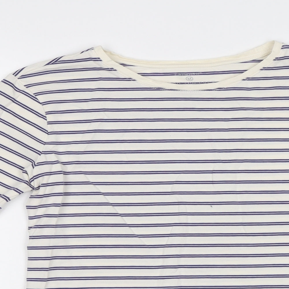 Primark Womens Blue Striped  Basic Polo Size M