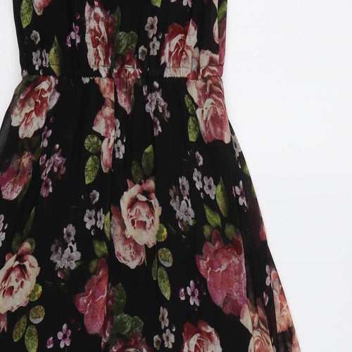 New Look Girls Black Floral  A-Line  Size 10-11 Years
