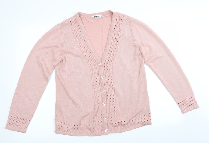 Damart Womens Pink Cardigan Jumper