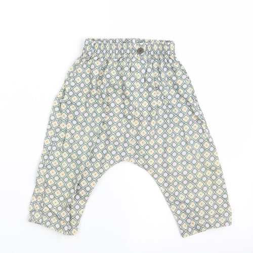 Happyology Girls Green Floral  Cargo Trousers