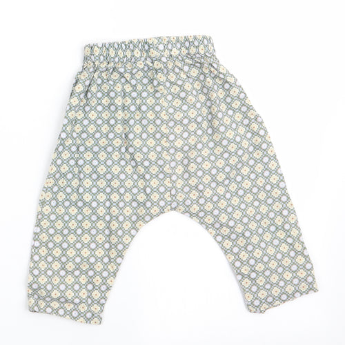 Happyology Girls Green Floral  Cargo Trousers