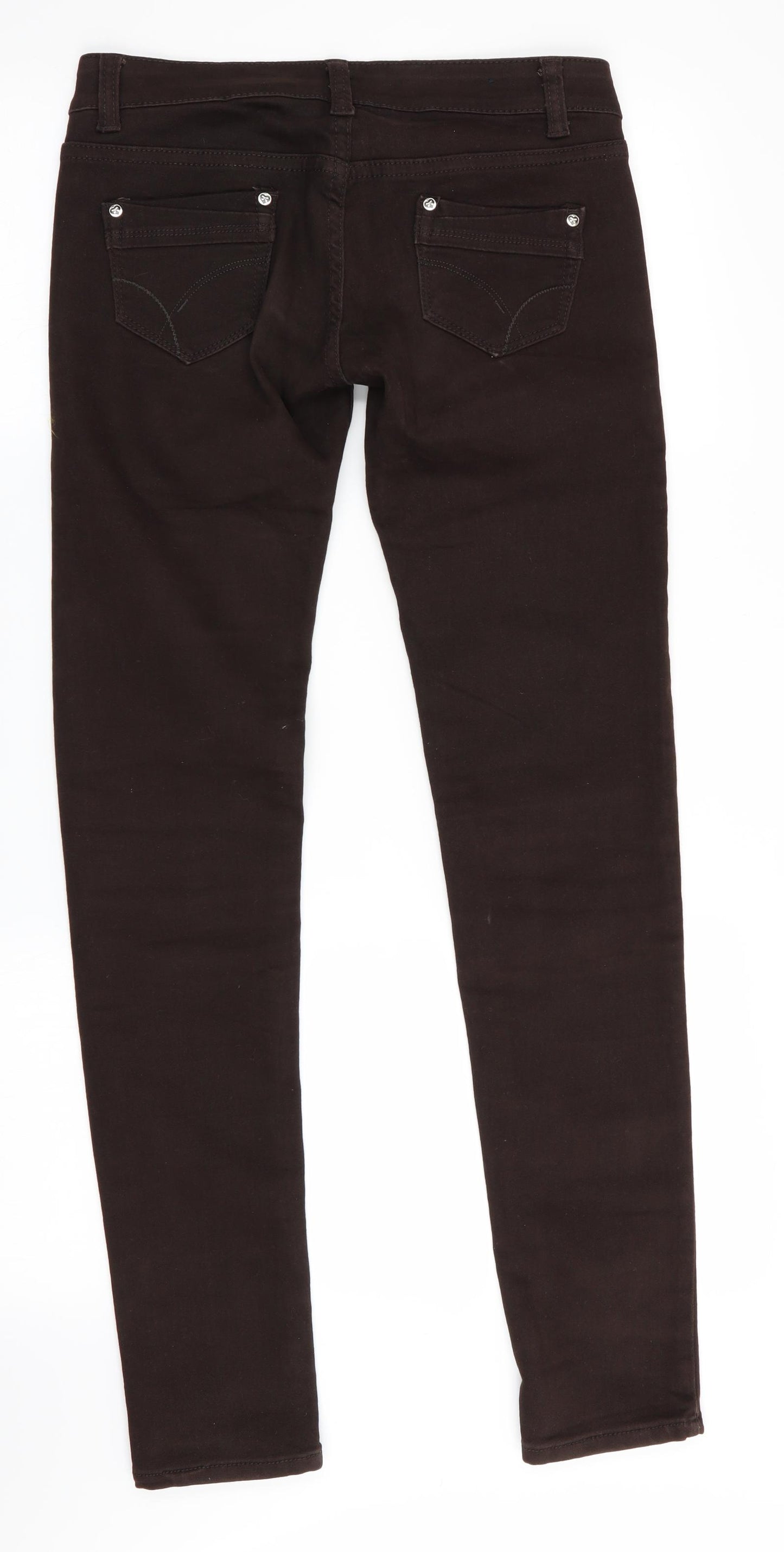 LD Style Womens Brown   Skinny Jeans Size S L31.5 in
