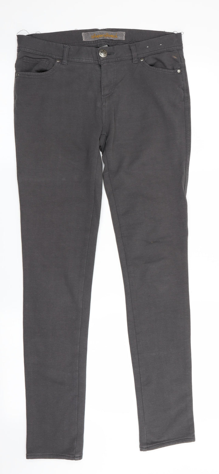 Denim Co - Secret Stretch  Womens Grey   Skinny Jeans Size 10 L31 in