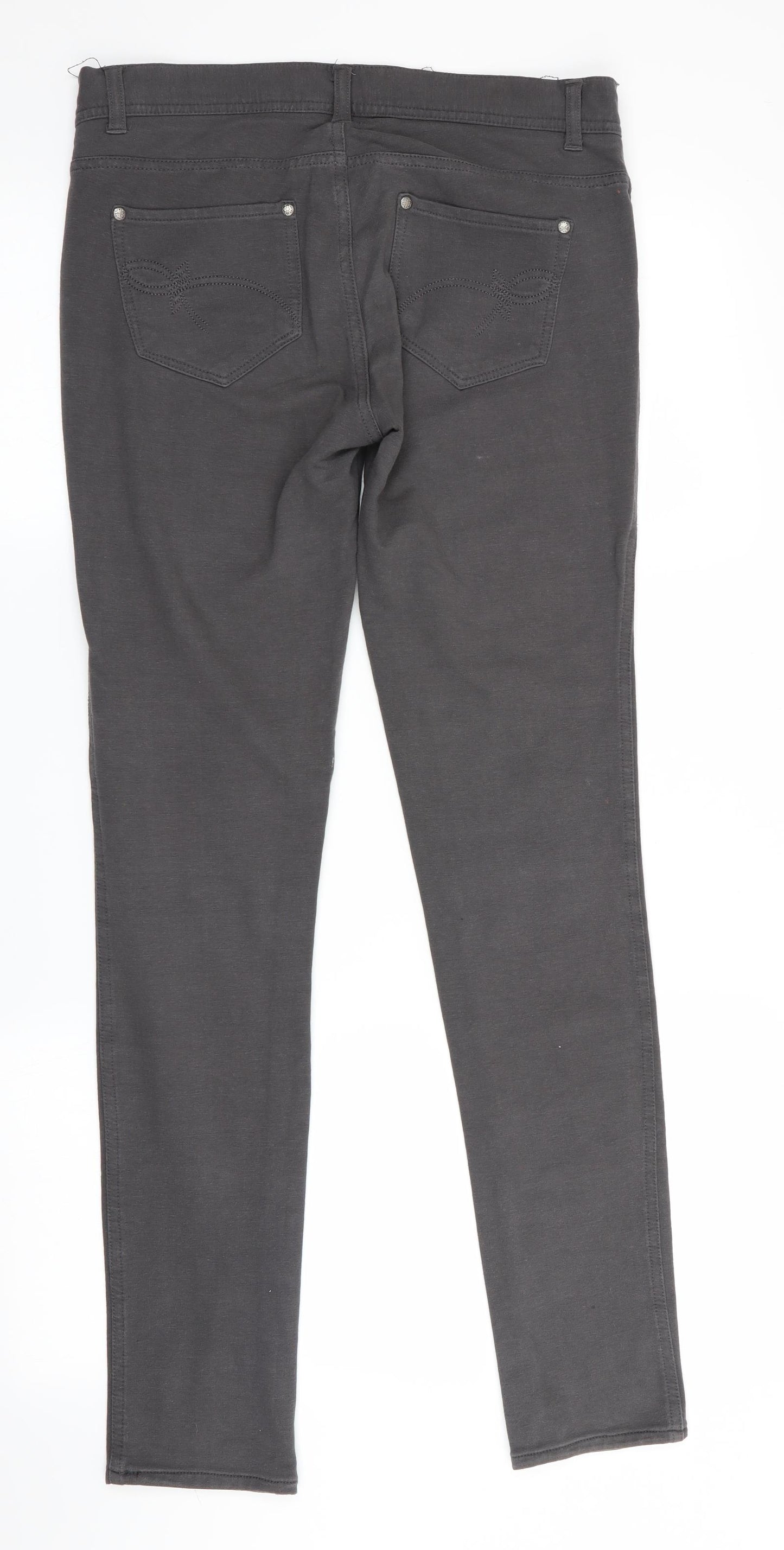 Denim Co - Secret Stretch  Womens Grey   Skinny Jeans Size 10 L31 in