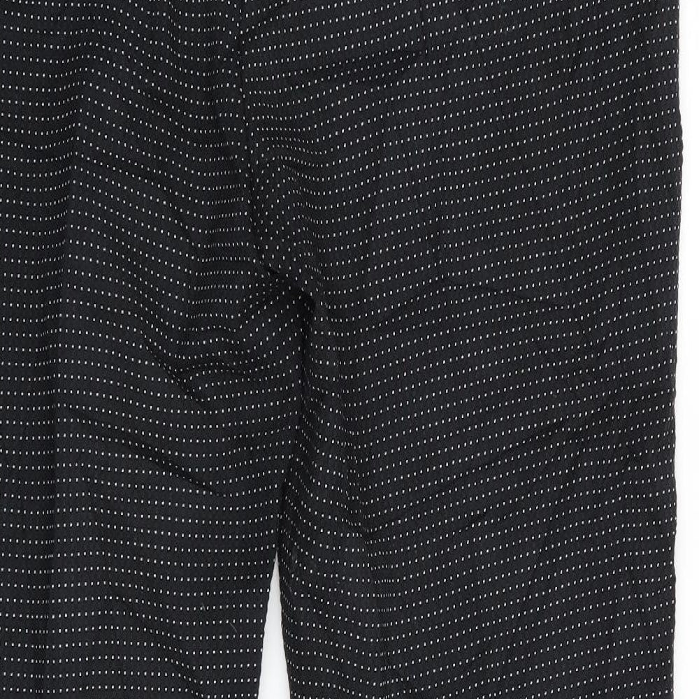 TU Womens Black Polka Dot  Capri Trousers Size 14 L27 in