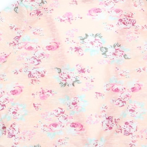 Young Dimension Girls Pink Floral  Cardigan Jumper Size 3-4 Years