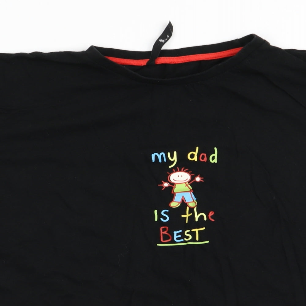 BHS Mens Black    T-Shirt Size XL  - My Dad is the Best