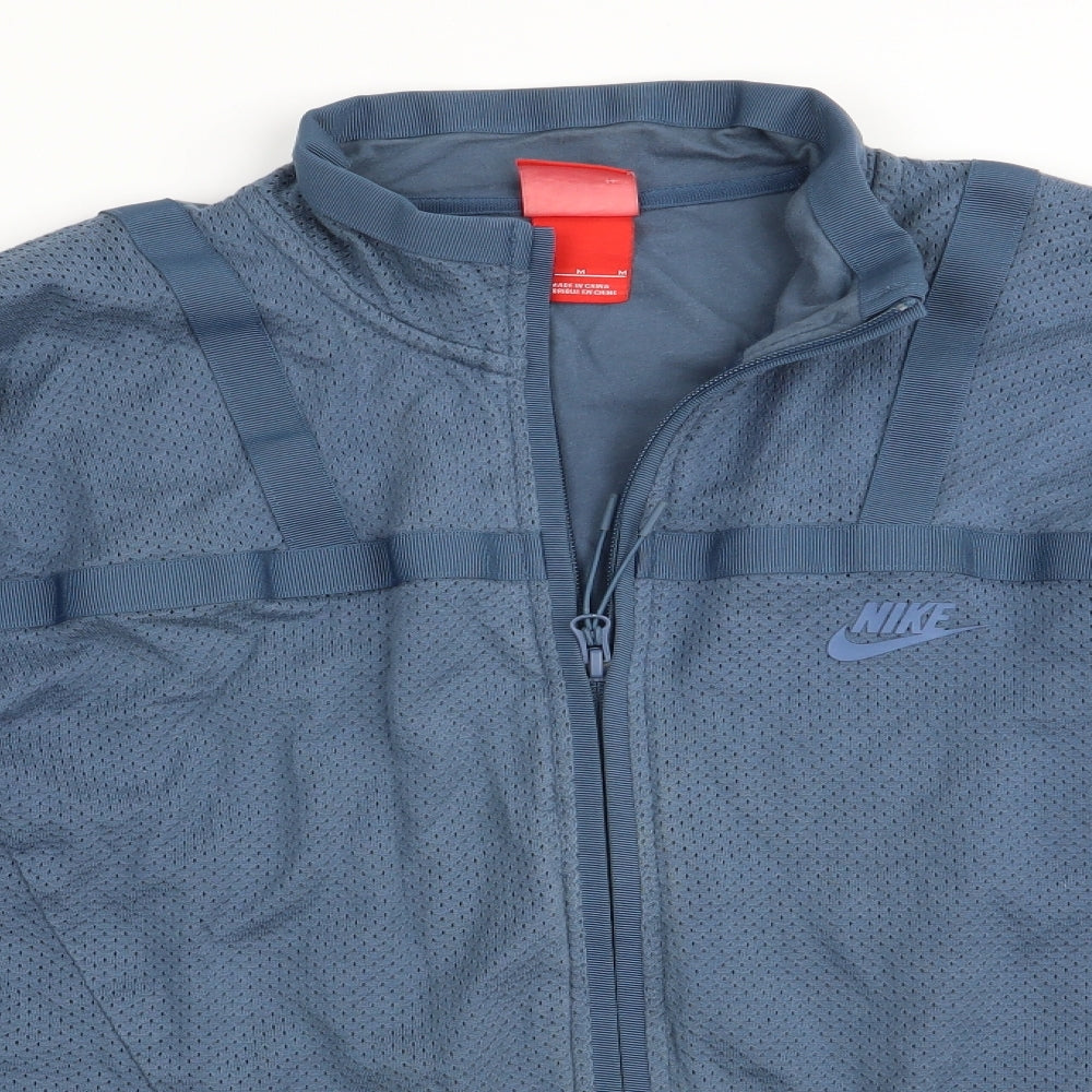 Nike Mens Blue   Full Zip Sweatshirt Size M