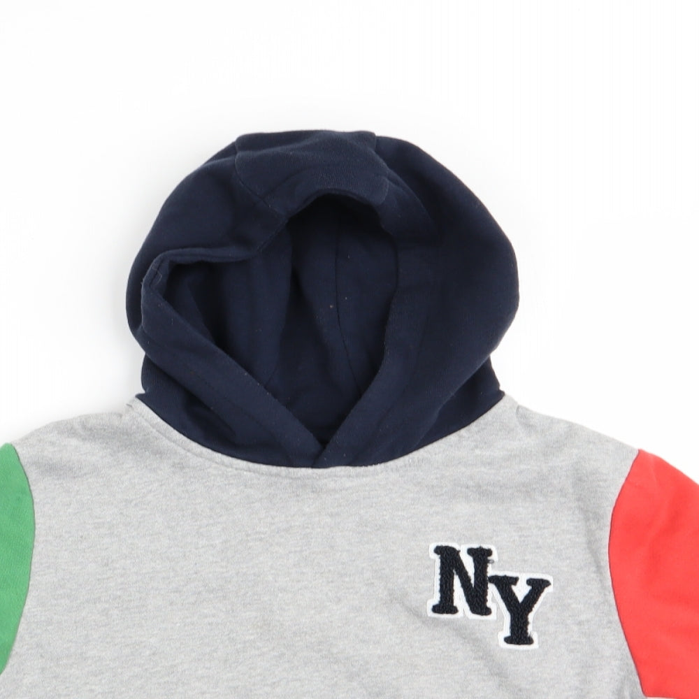 Primark Boys Grey   Pullover Hoodie Size 5-6 Years  - NY