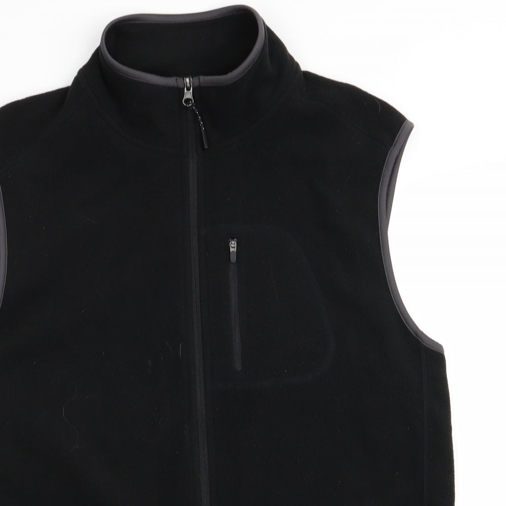 Marks and Spencer Mens Black   Gilet Waistcoat Size M