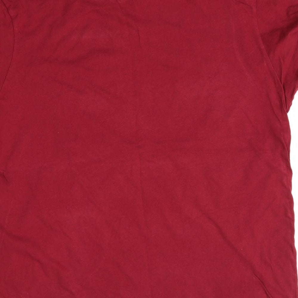 Primark Mens Red    T-Shirt Size XL  - Out of office