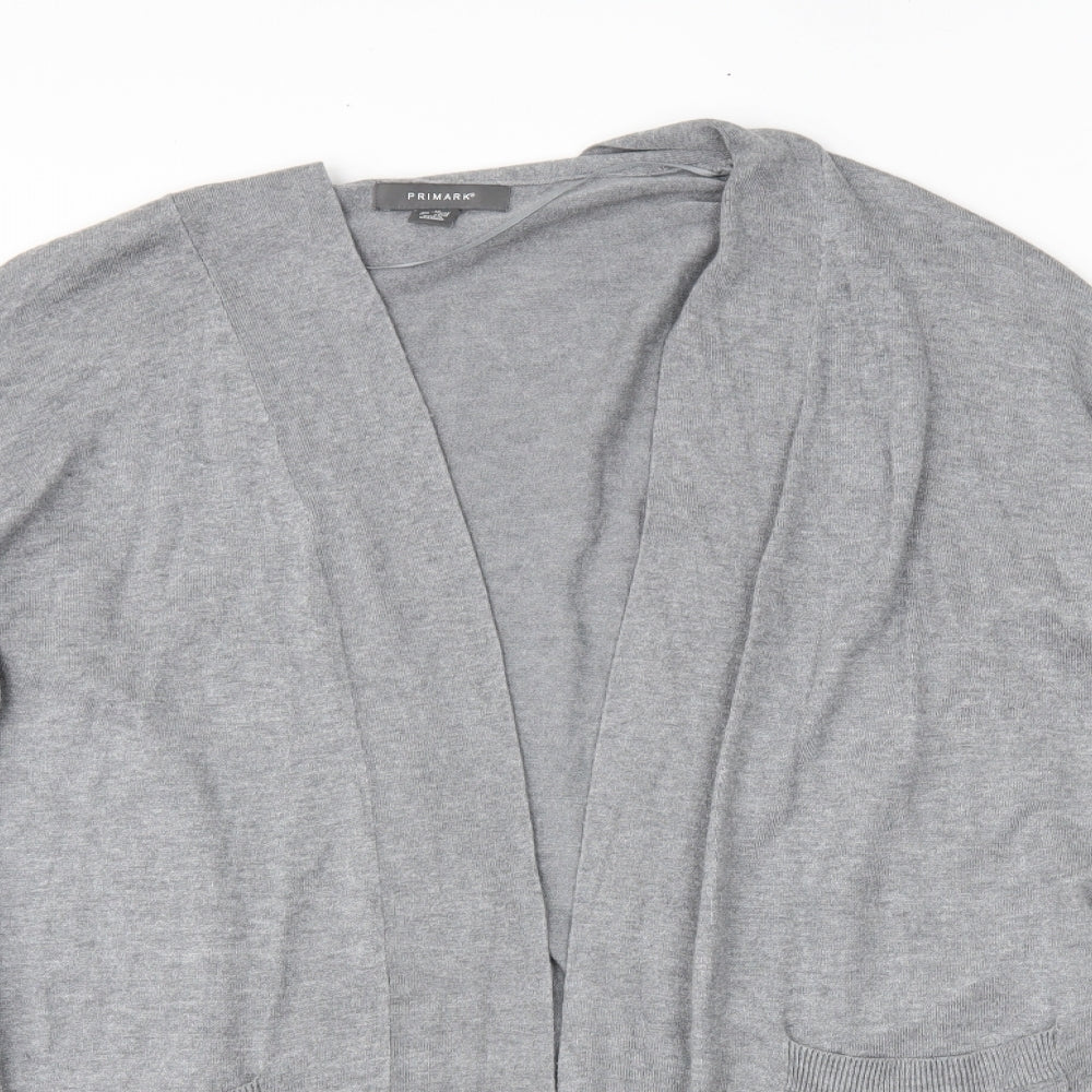Primark Womens Grey   Cardigan Jumper Size M