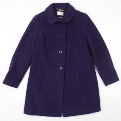 Eastex Womens Purple   Pea Coat Coat Size 10