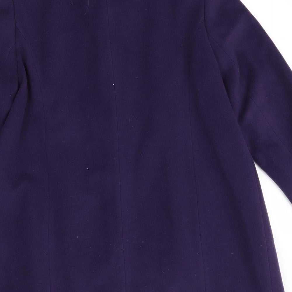 Eastex Womens Purple   Pea Coat Coat Size 10