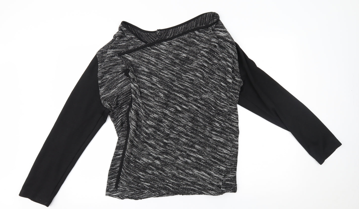BHS Womens Grey   Wrap Jumper Size 16