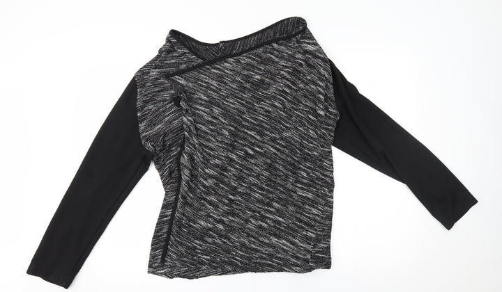 BHS Womens Grey   Wrap Jumper Size 16