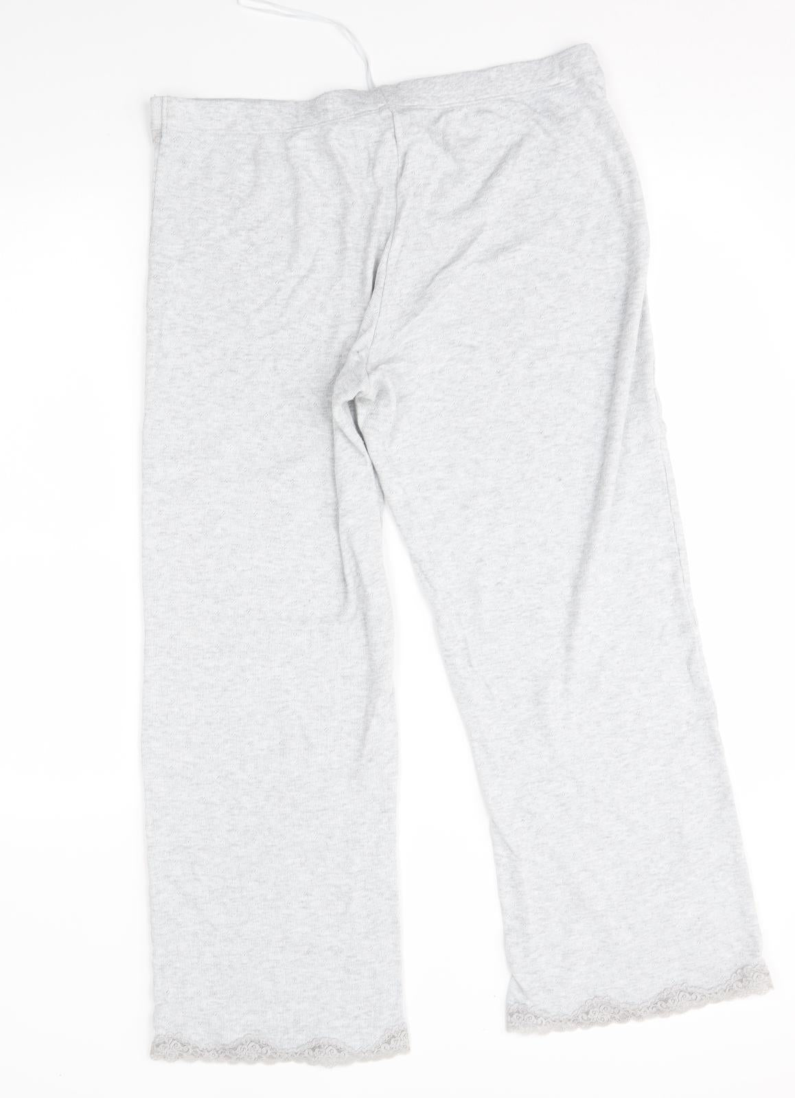 M&S Womens Grey    Pyjama Pants Size 14