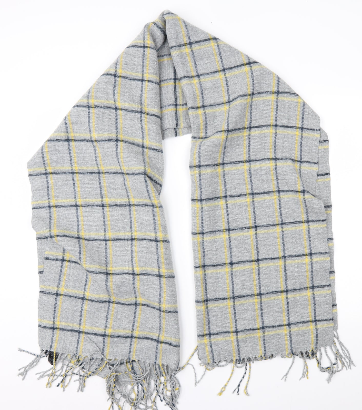 Accessorize Womens Grey Plaid   Scarf
