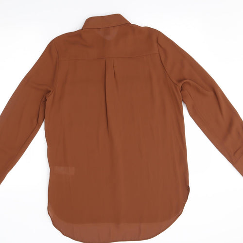 Primark Womens Brown   Basic Button-Up Size 10