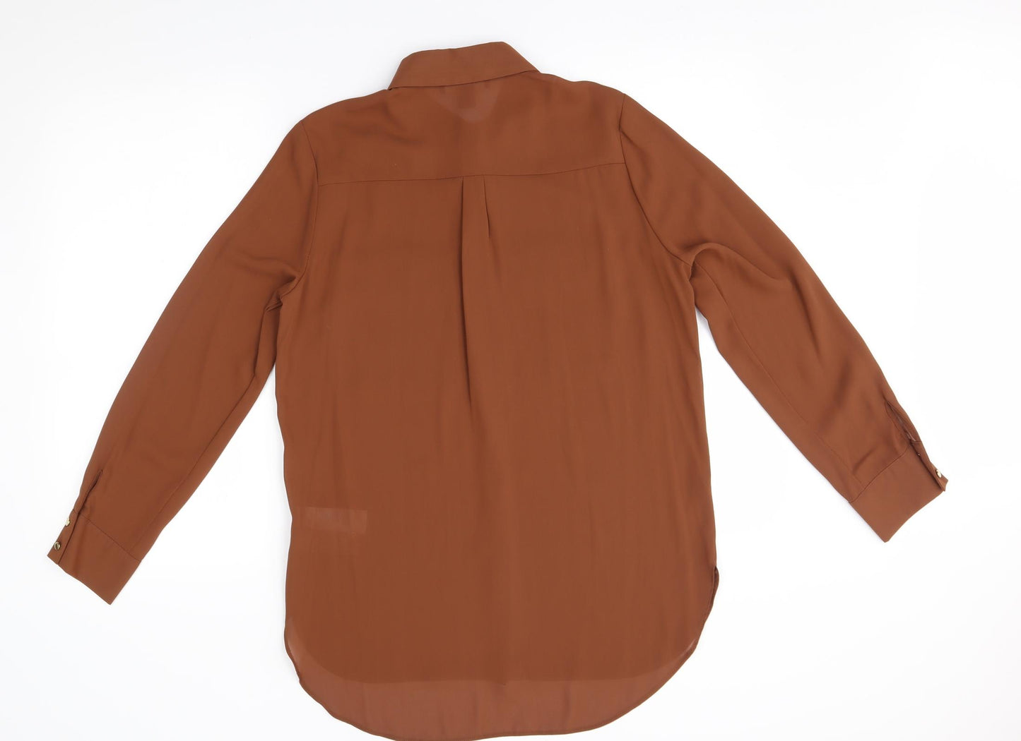 Primark Womens Brown   Basic Button-Up Size 10
