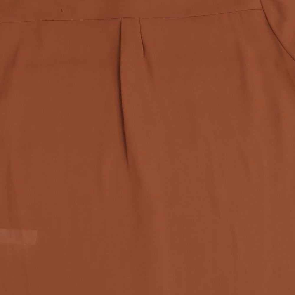 Primark Womens Brown   Basic Button-Up Size 10