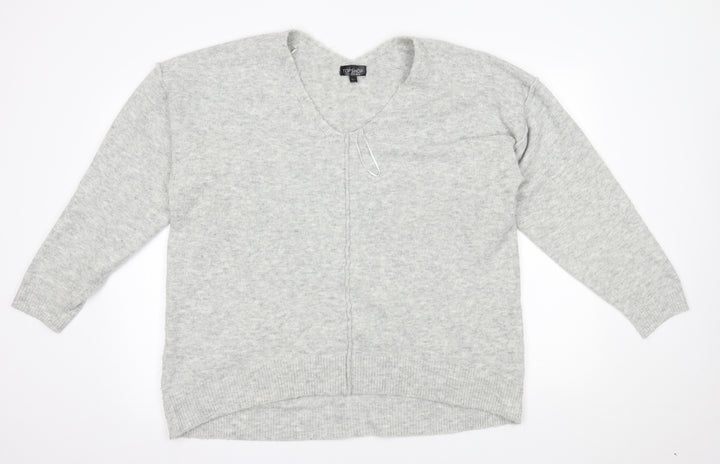 Topshop Womens Grey Pullover Jumper Size 14