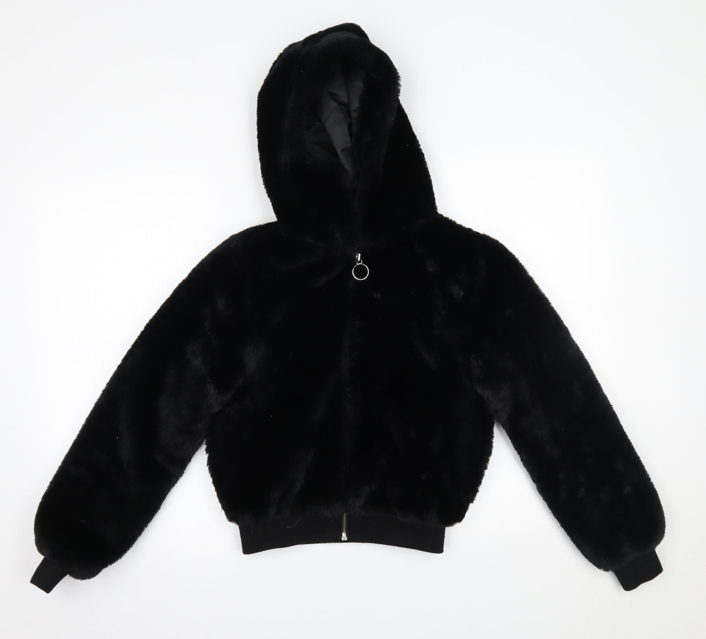 New Look Girls Black   Basic Coat Coat Size 10-11 Years