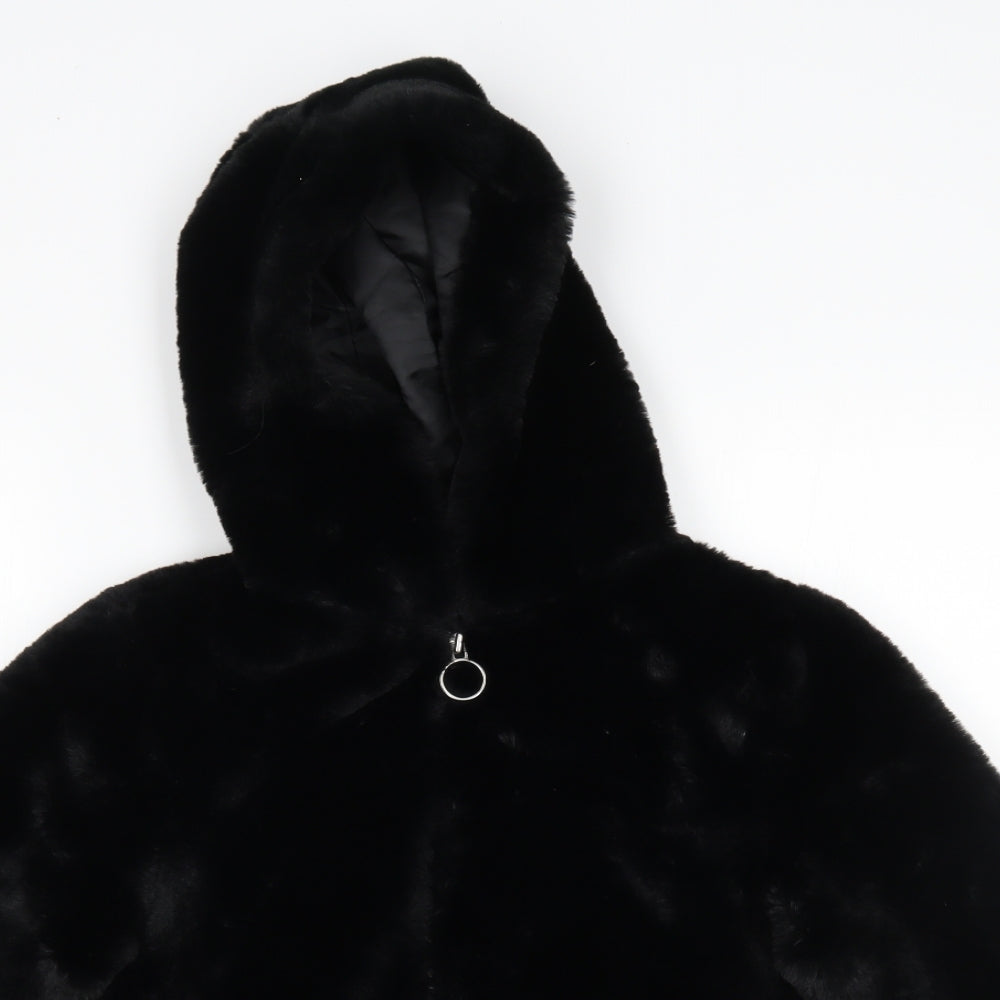 New Look Girls Black   Basic Coat Coat Size 10-11 Years