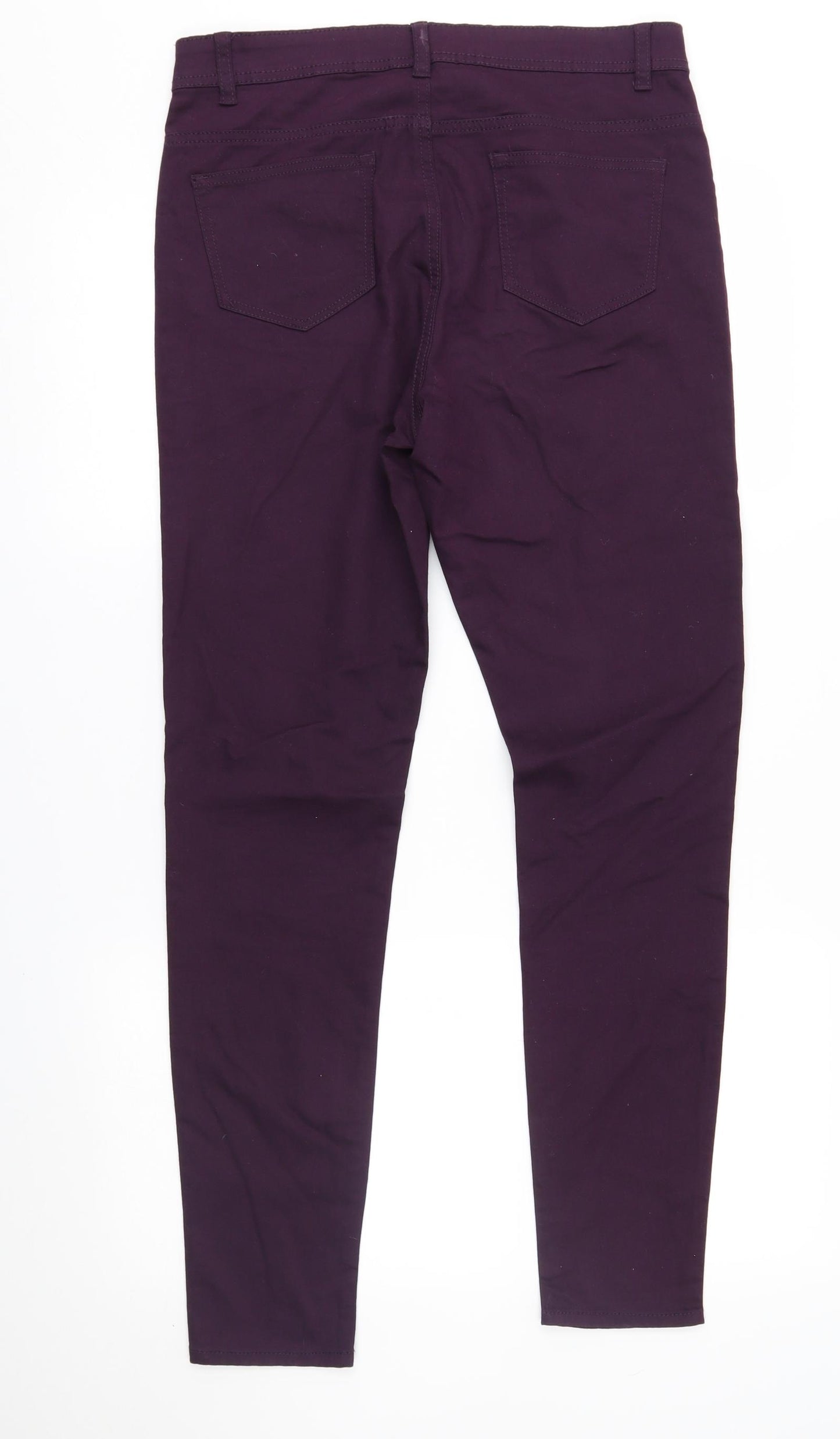 intuition Womens Purple   Straight Jeans Size 12 L29 in