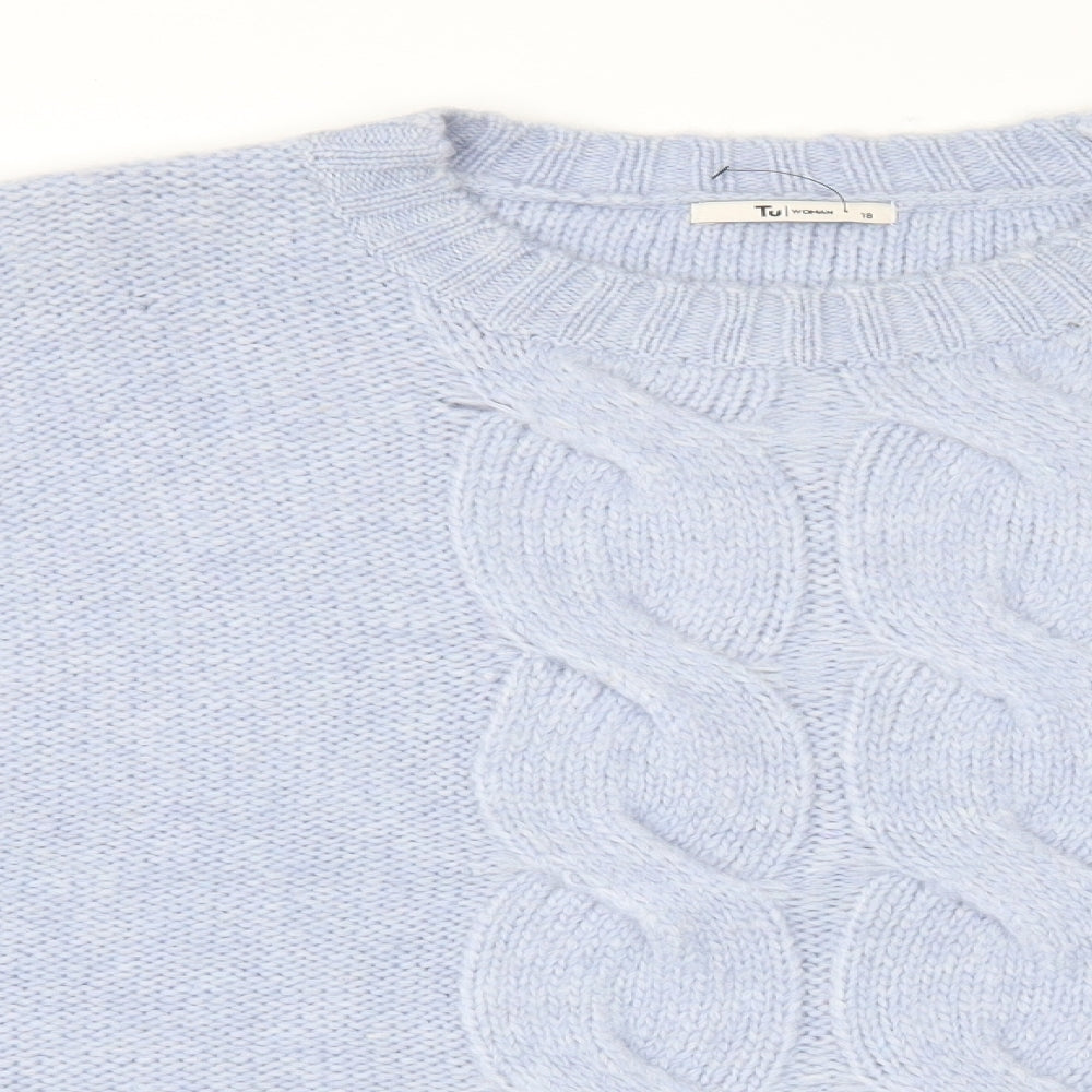 TU Womens Blue   Pullover Jumper Size 18