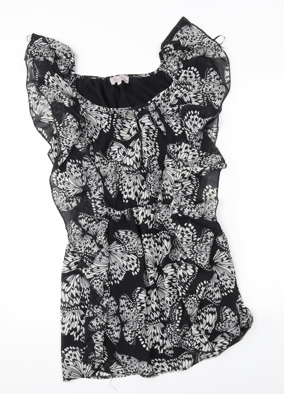 be beau Womens Grey Floral  A-Line  Size 12