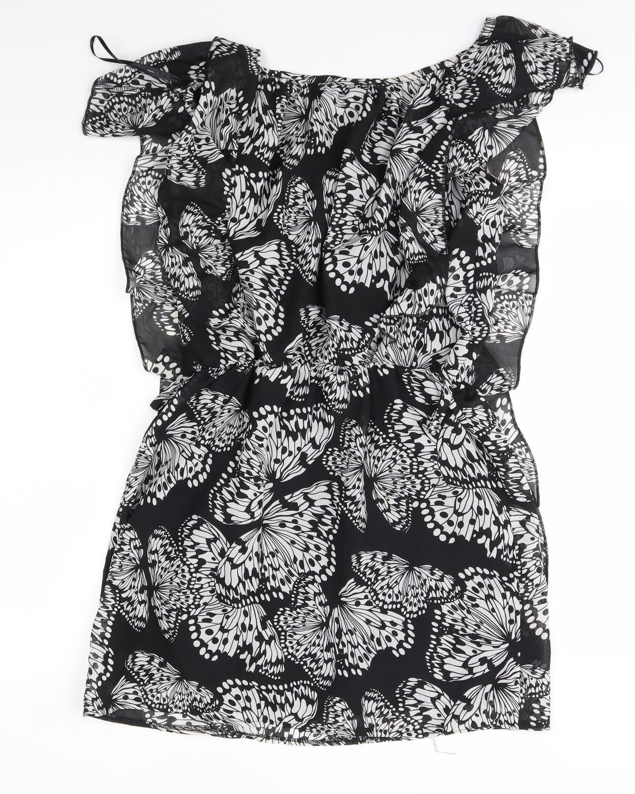 be beau Womens Grey Floral  A-Line  Size 12