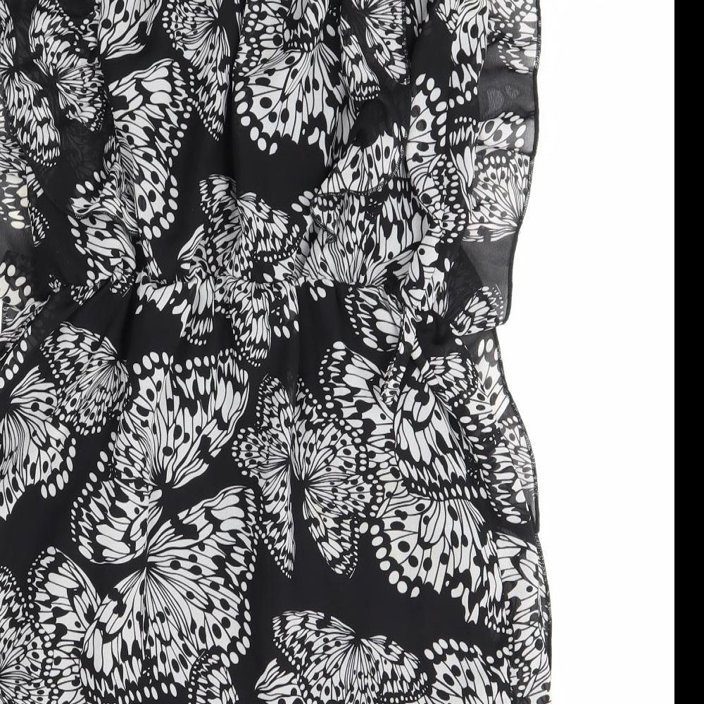 be beau Womens Grey Floral  A-Line  Size 12